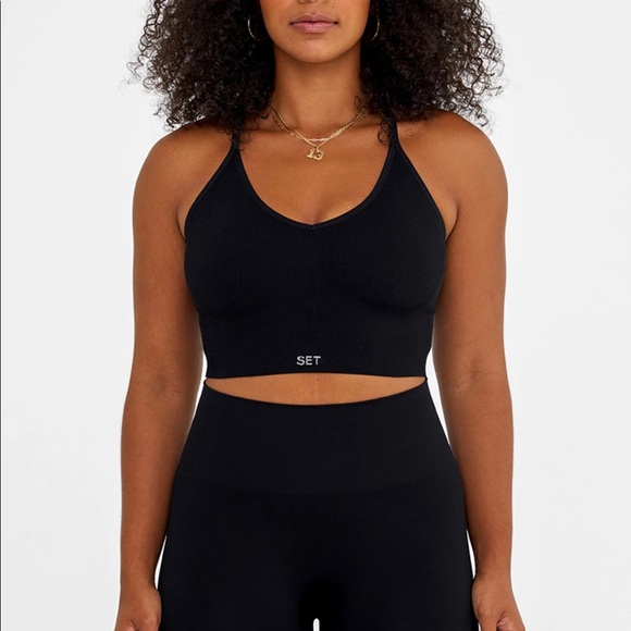 SET Active Pants - Set Active Sculptflex ribbed V top and leggings